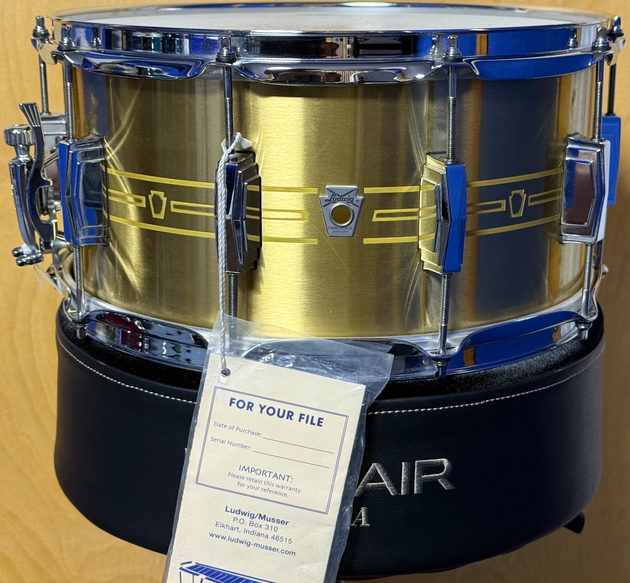 Ludwig Heirloom 14X7 Brass Snare Drum – סנר לודוויג היירלום בראס
