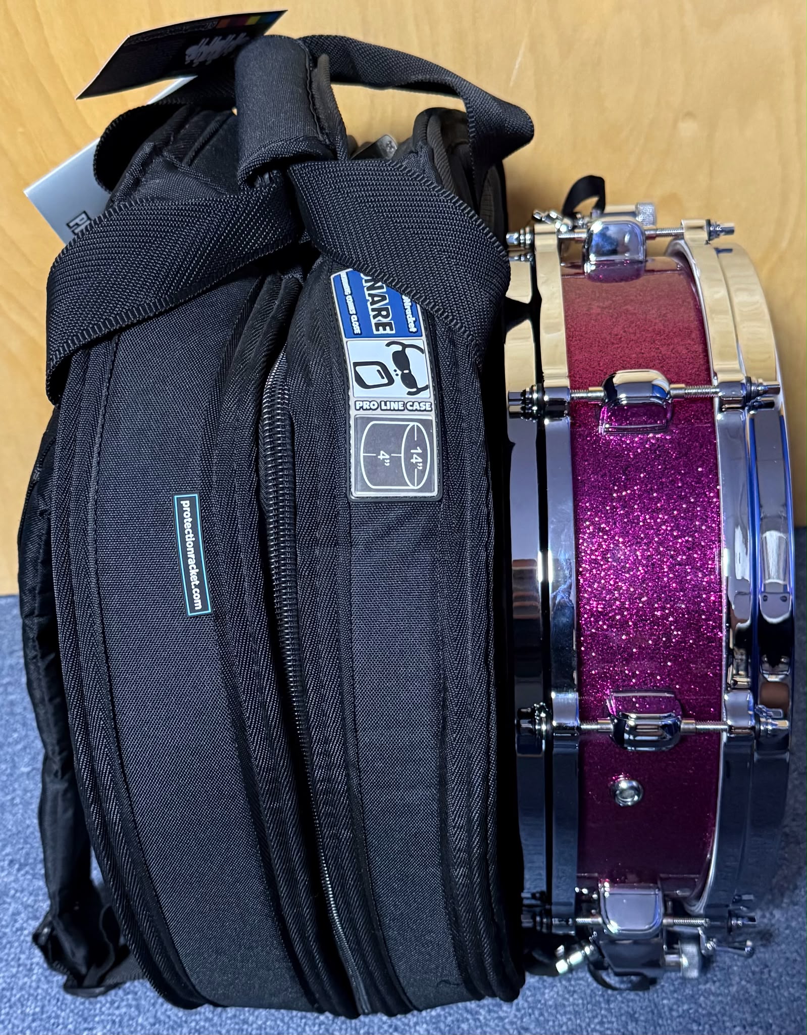 Tama Starclassic Bubinga Piccolo 14X3.8 Snare Drum Ultra Violet Sparkle Made In Japan (converted floor) W/case – סנר פיקולו טאמה סטארקלאסיק בובינגה תוצרת יפן עם קייס