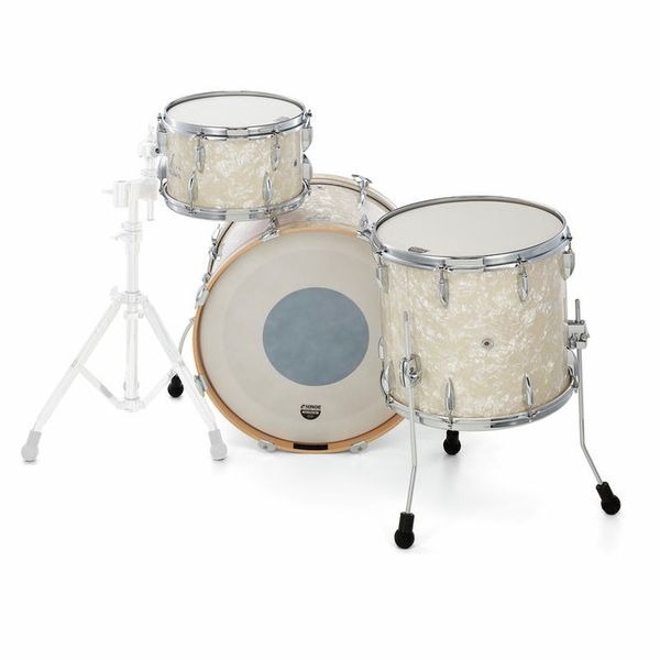 Sonor Vintage 322 Set WM Vintage Pearl – סט סונור וינטג' 3 חלקים עם מתקן והולדר בצבע לבן פנינה – תמונה 2